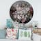 Designart - Retro Drawing of Flowers IV - Vintage Metal Circle Wall Art